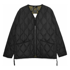 Taion - Chaqueta militar unisex con cuello en V | Negro