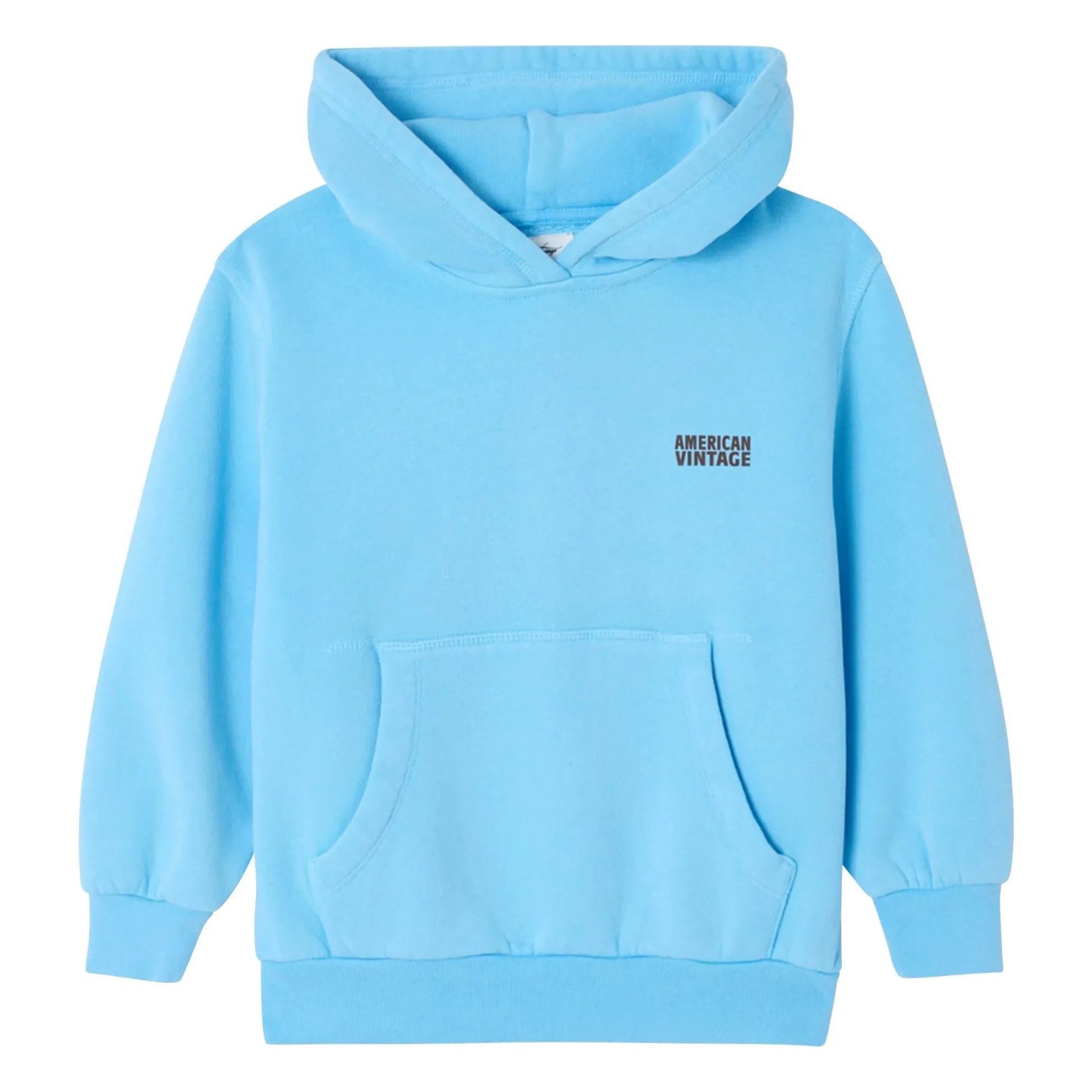 American Vintage - Izubird Kapüşonlu Sweatshirt | Açık mavi
