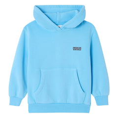 American Vintage - Izubird Kapüşonlu Sweatshirt | Açık mavi