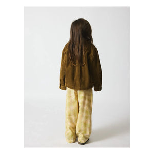 brunobruno nation - Sena Overshirt de terciopelo de algodón orgánico | Mostaza