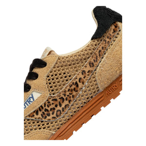 Autry - Windspin Low Leopard Wildleder-Sneakers | Camel