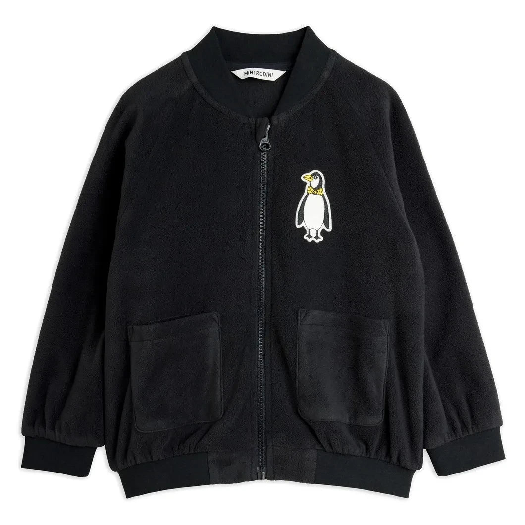 Mini Rodini - Penguins Jacke aus recycelten Fasern | Schwarz