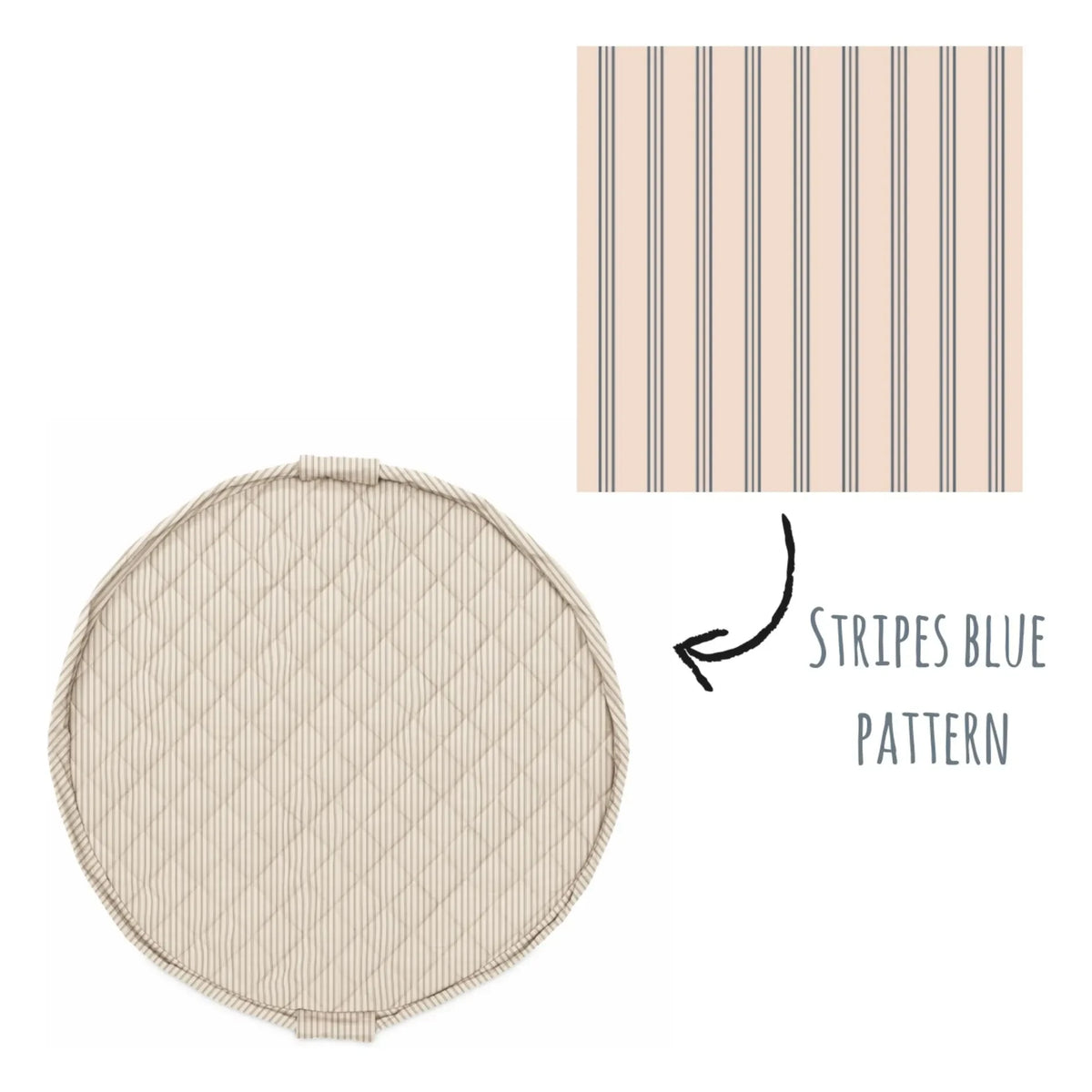 Play and Go - Noomad small kids' backpack / mat - Stripes | Blue