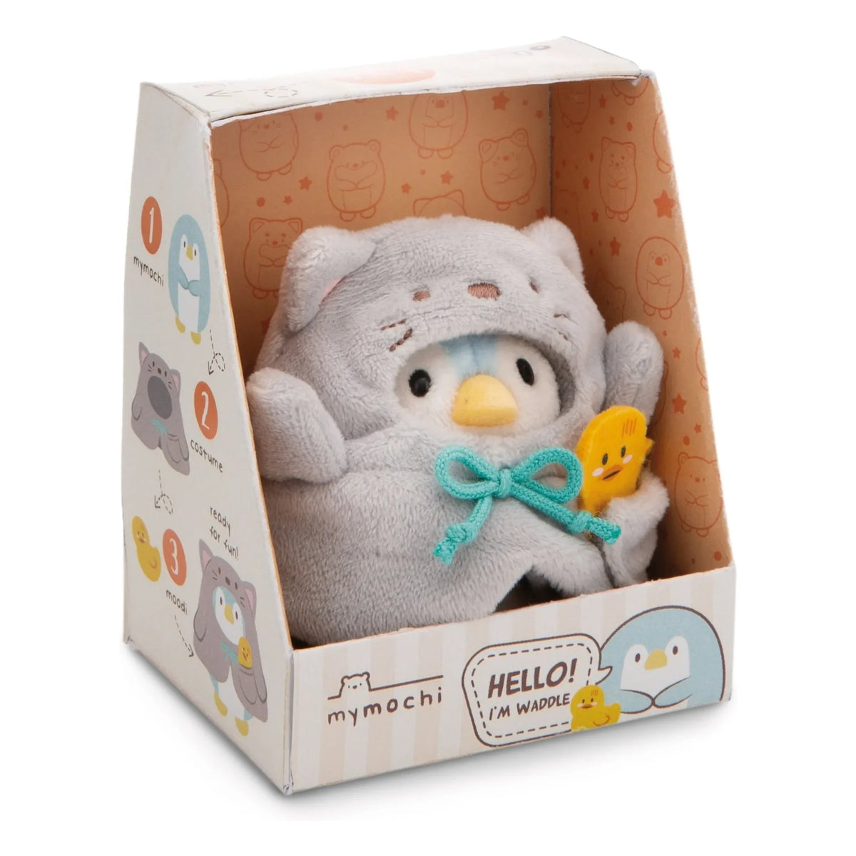 Nici - Penguin Waddle Kedi Kılığına Girmiş peluş | Gri