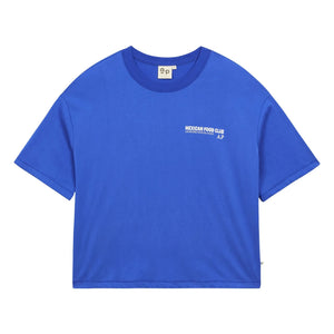 a.p - Mexican Food Organic Cotton T-Shirt | Royal Blue