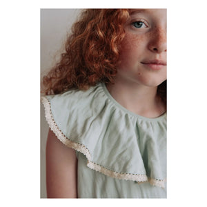 Risu Risu - Aline Bio-Baumwoll-Nachthemd | Mandelgrün