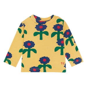 The Campamento - Flowers Bebek Tişörtü | Sarı