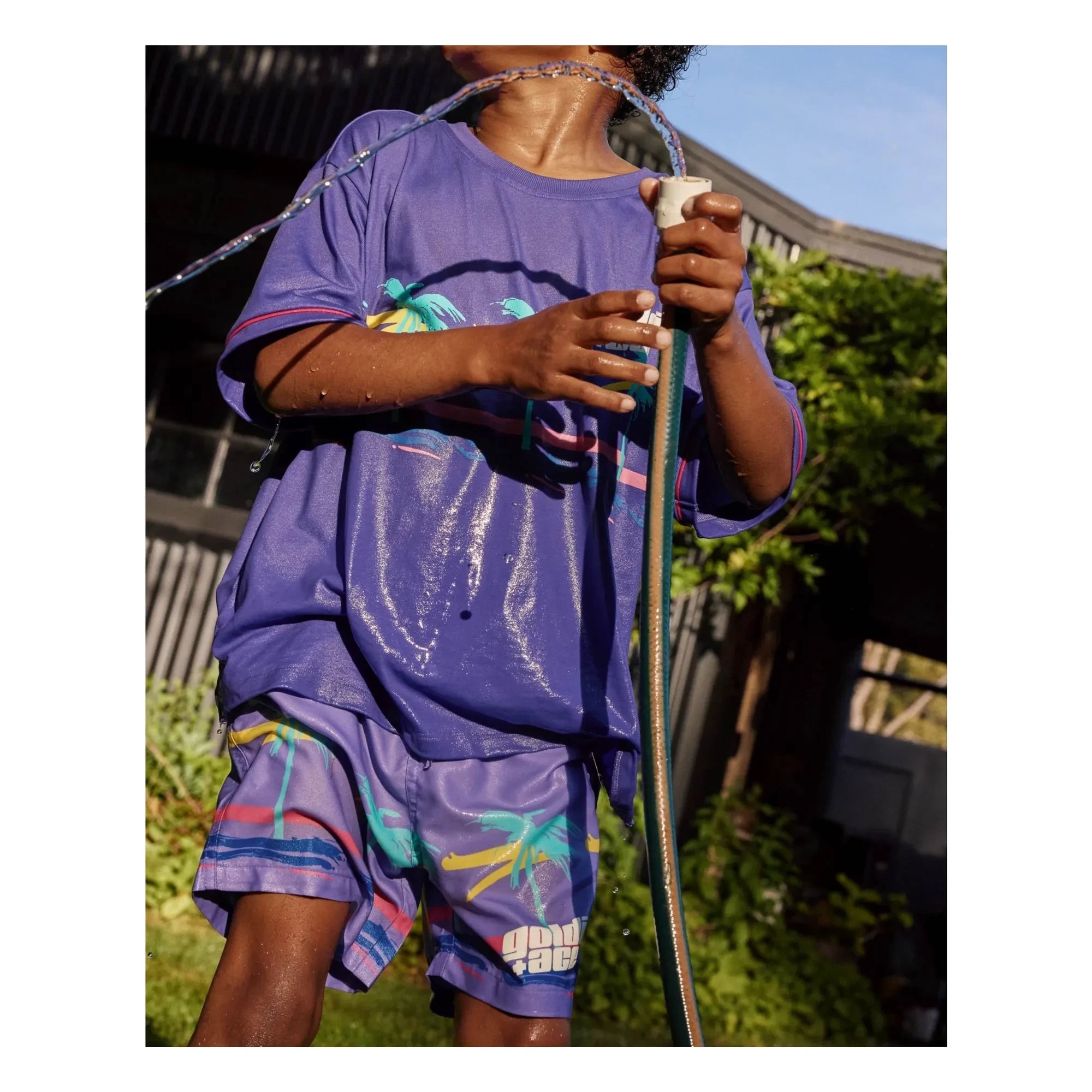 Goldie + Ace - Palm Shorts | Lila