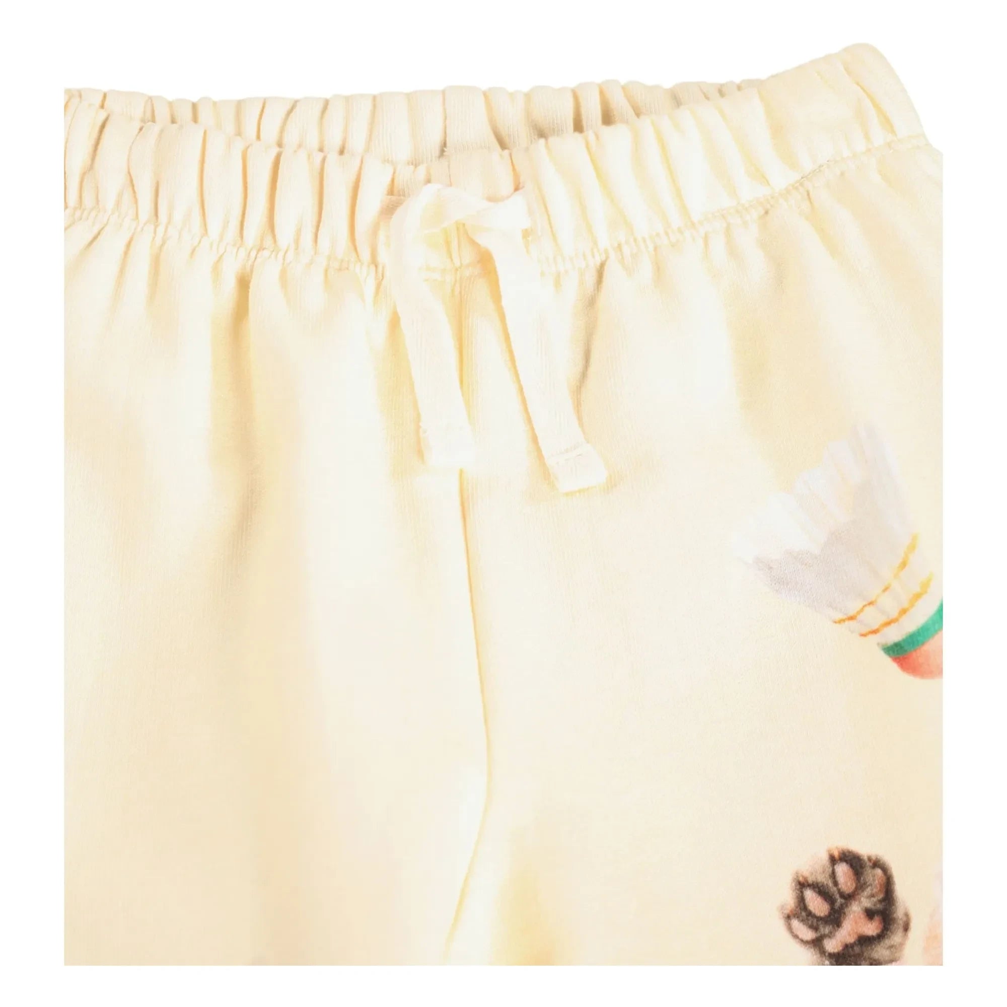 Molo - Simeon Cats Organic Cotton Joggers | White