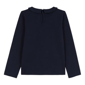 Petit Bateau - Coving Peter Pan Yaka Tişört | Lacivert