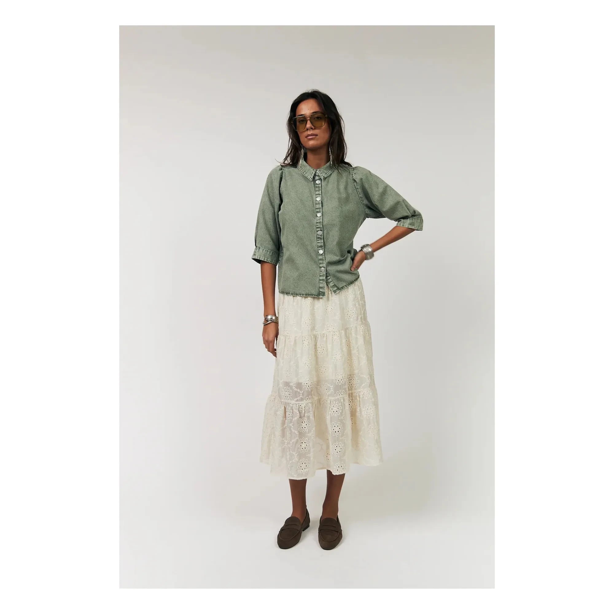 Lollys Laundry - Bono Baumwollhemd | Khaki