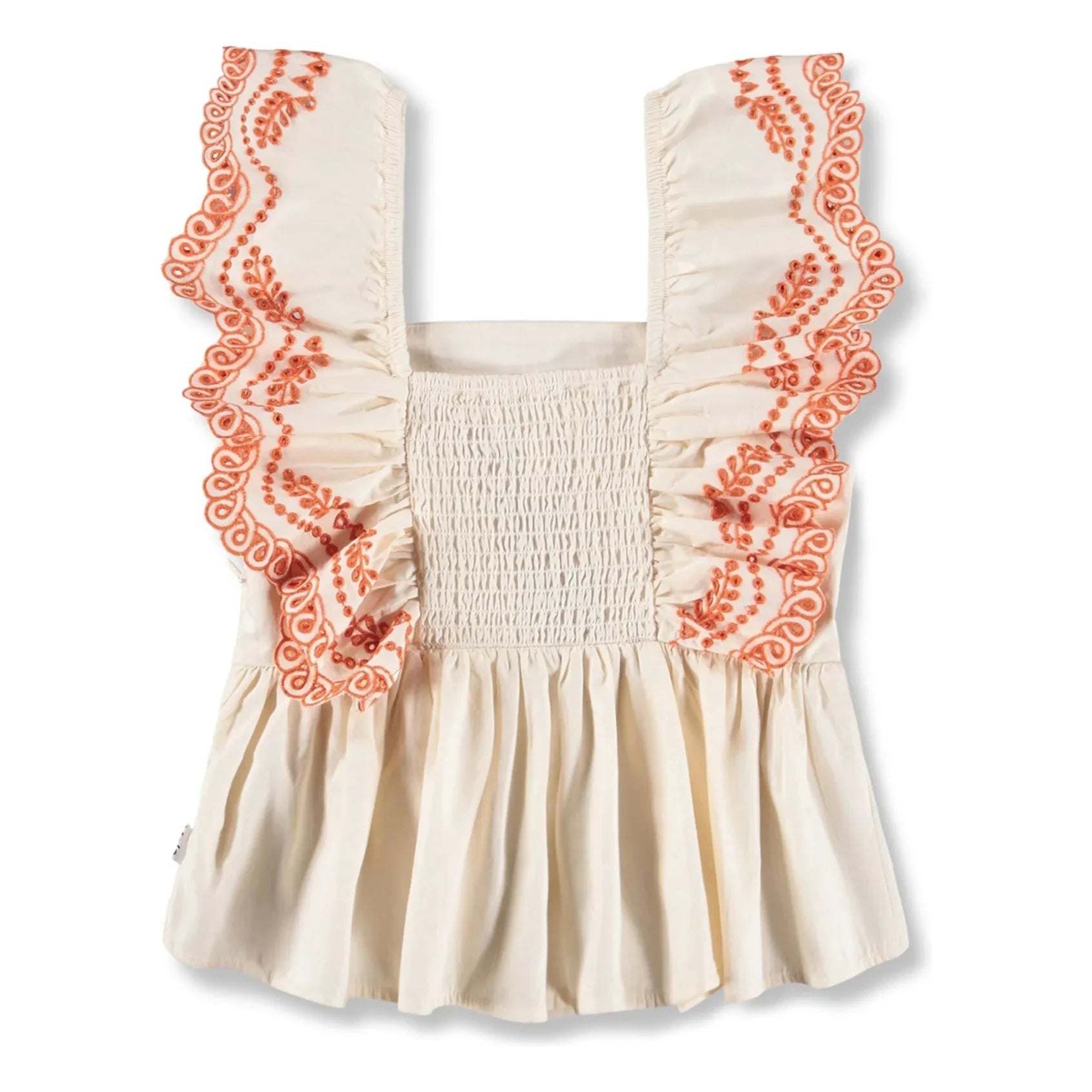 Molo - Volants Rosamond Conton Bio Top | Elfenbein