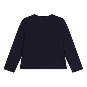 Petit Bateau - Cárdigan de felpa | Azul marino