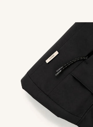 Töastie - Recycled Fiber Lined Waterproof Windbreaker | Black