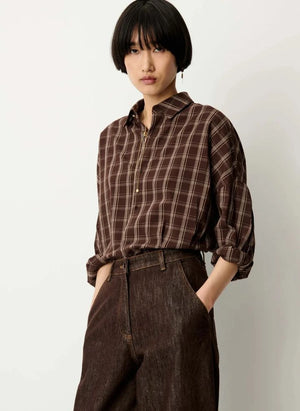 Sessùn - Camicia in cotone Booklyn | Moka