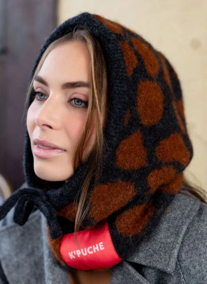 K'puche - Sudadera con capucha de alpaca Kyry | Marrón