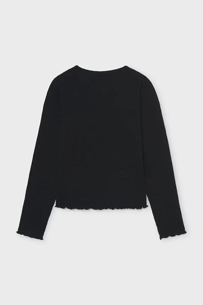 Blusa Mayoral de manga larga de algodón y elastano para niños