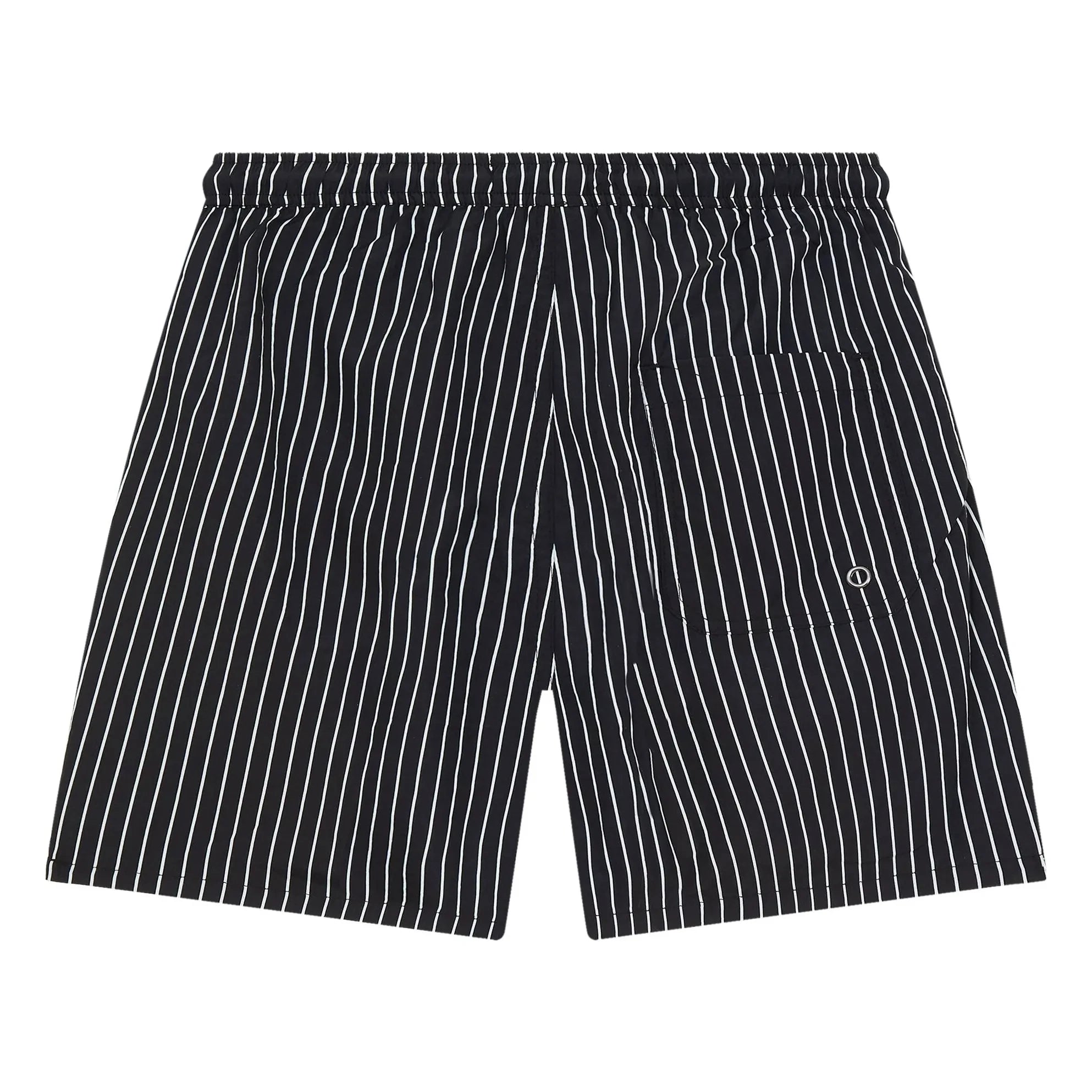 Finger in the Nose – Freeboy Gestreifte Badeshorts | Schwarz