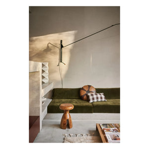 HKliving - Holzhocker | Walnuss