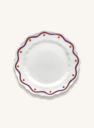 Serax - Charly Wellenmuster Dessertteller - 2er Set | Lila