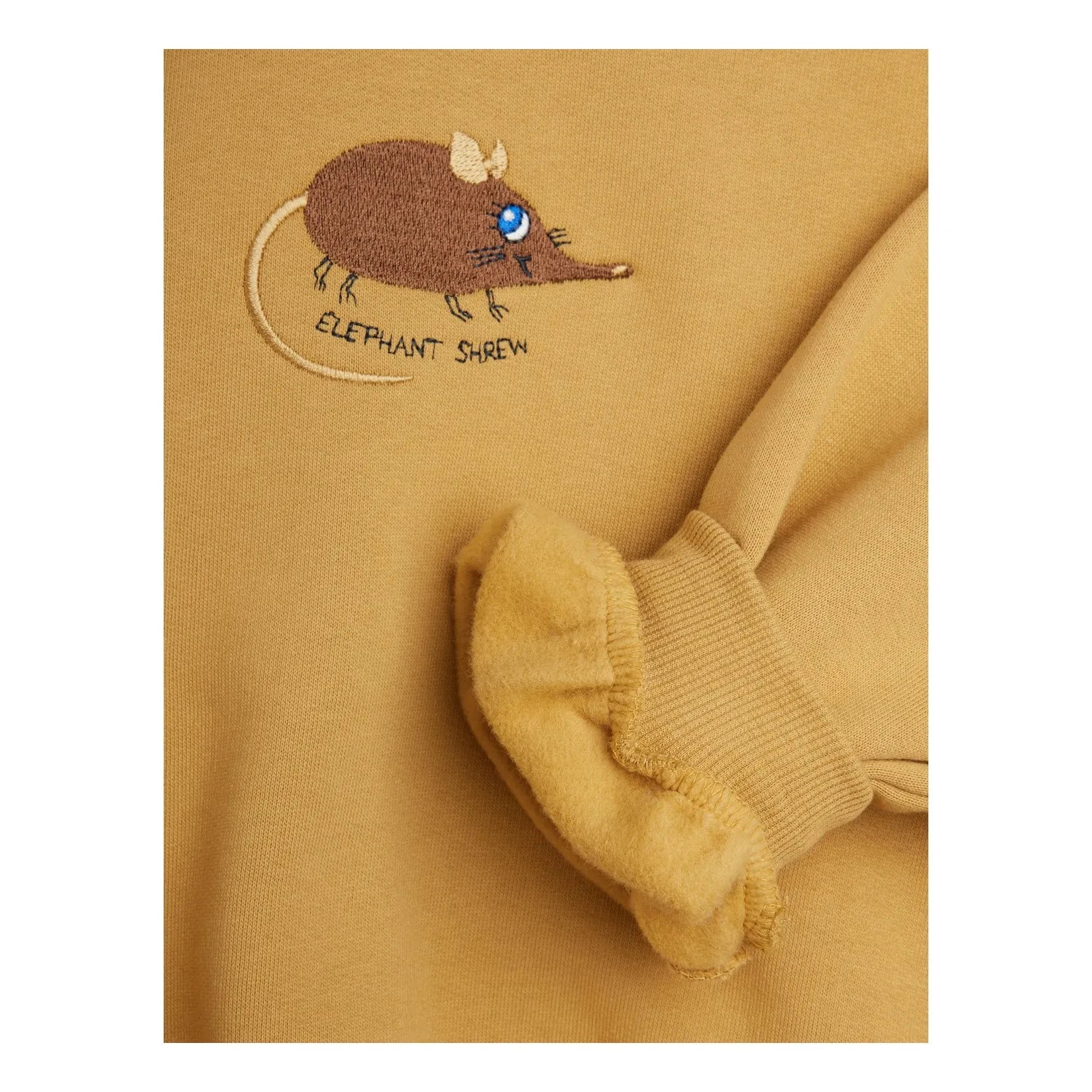 Mini Rodini - Organik Pamuk Fare Baskılı Sweatshirt | Bej