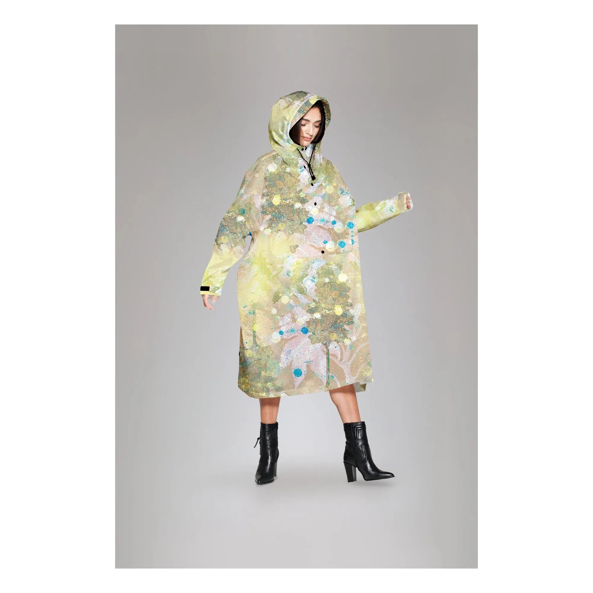 Rainkiss - Flora Regenponcho | Gelb