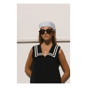 The Tiny Big Sister - Blusa de Algodón Sailor | Azul Marino