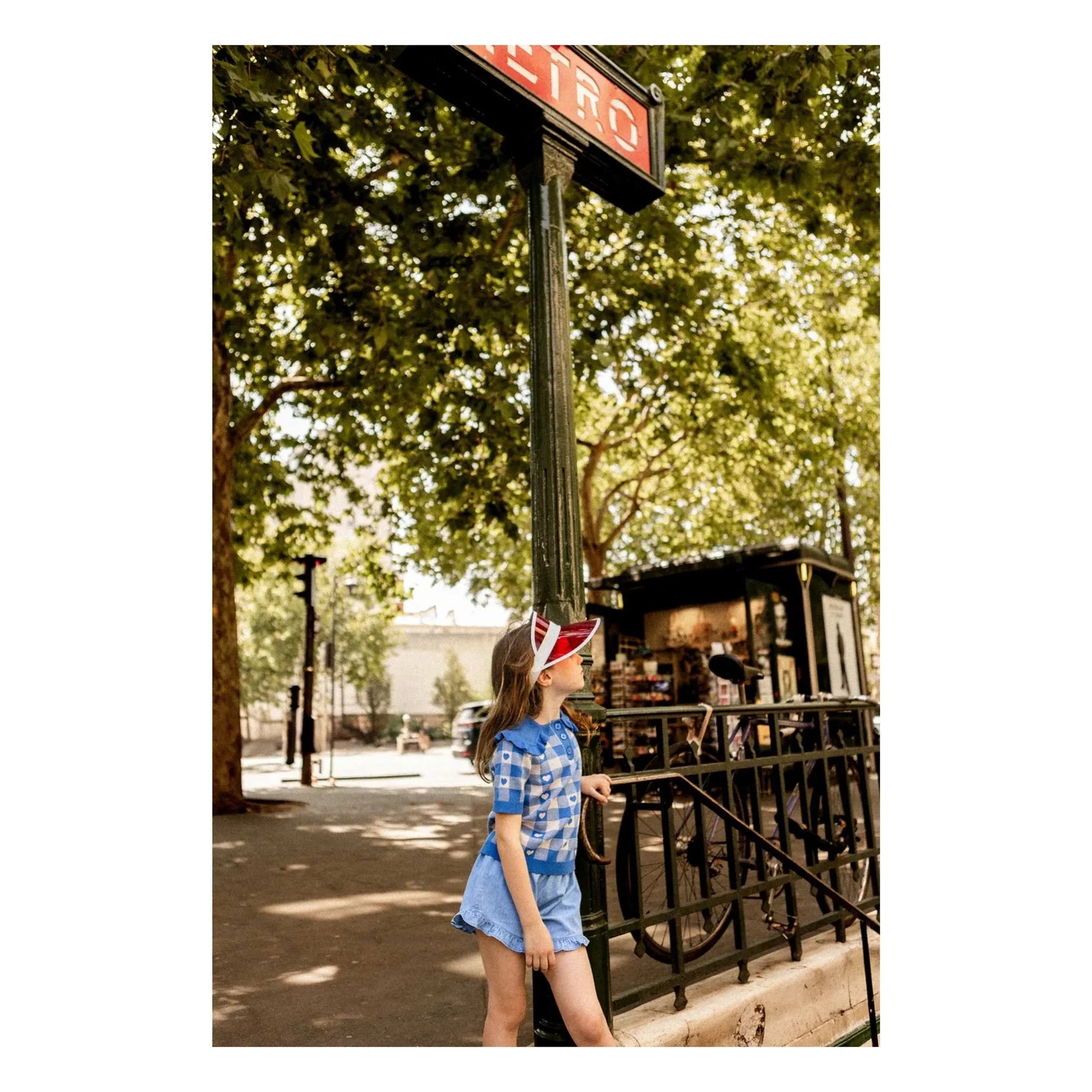 Louis Louise - Joséphine Chambray Ruffled Shorts | Light Blue