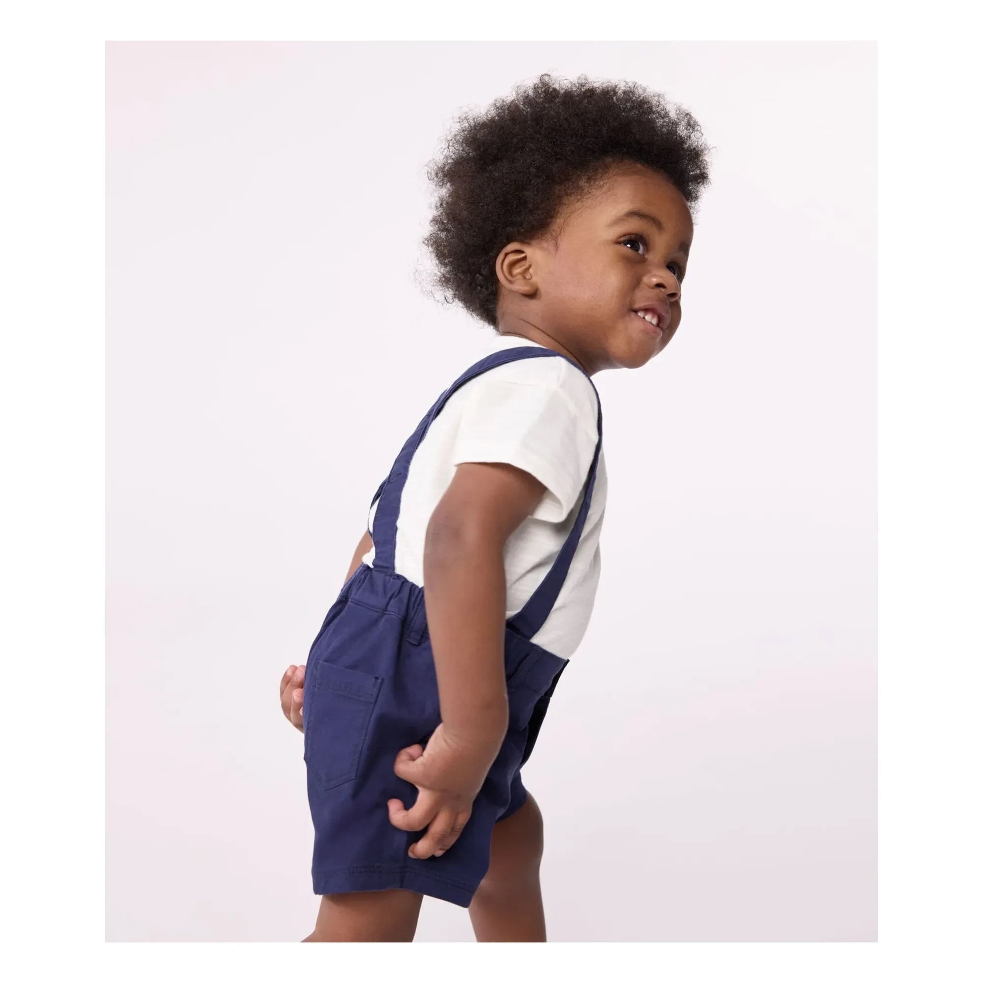 Petit Bateau - Mufasa Bio-Baumwoll-Trägerhose | Marine