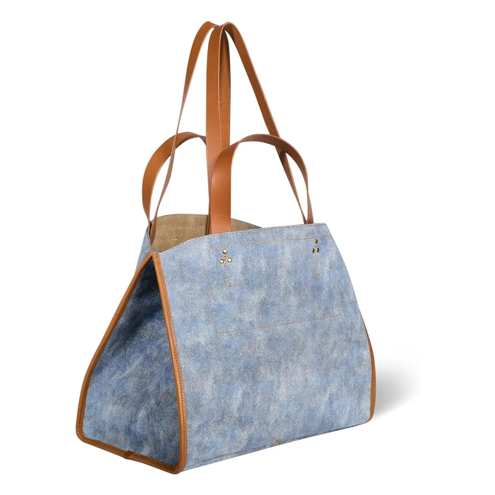 Jérôme Dreyfuss - Bolso de terciopelo Léon M | Azul pálido