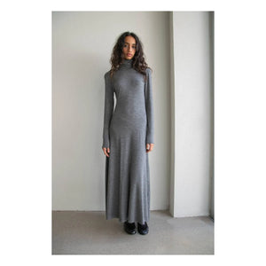 THEAVANT - Vestido de cuello alto de lana | Gris