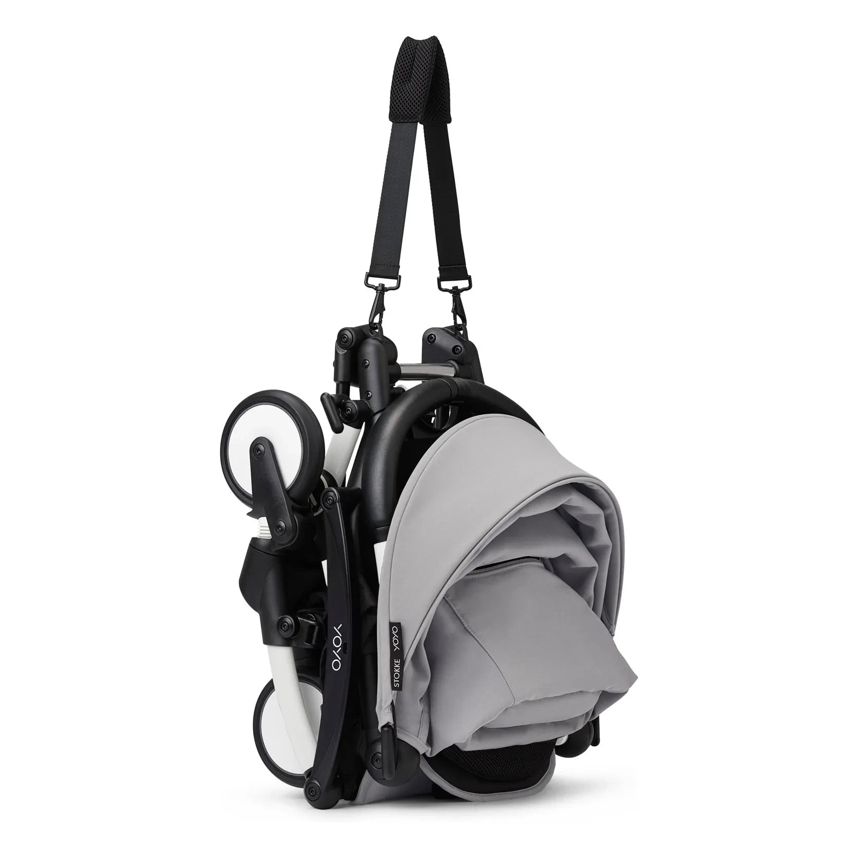 Stokke® - YOYO³ tam bebek arabası 0+ ve 6+ Beyaz çerçeve | Taş