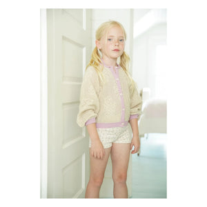 Soor Ploom - Bio-Baumwoll-Shorts mit Blumenmuster | Gebrochenes Weiß