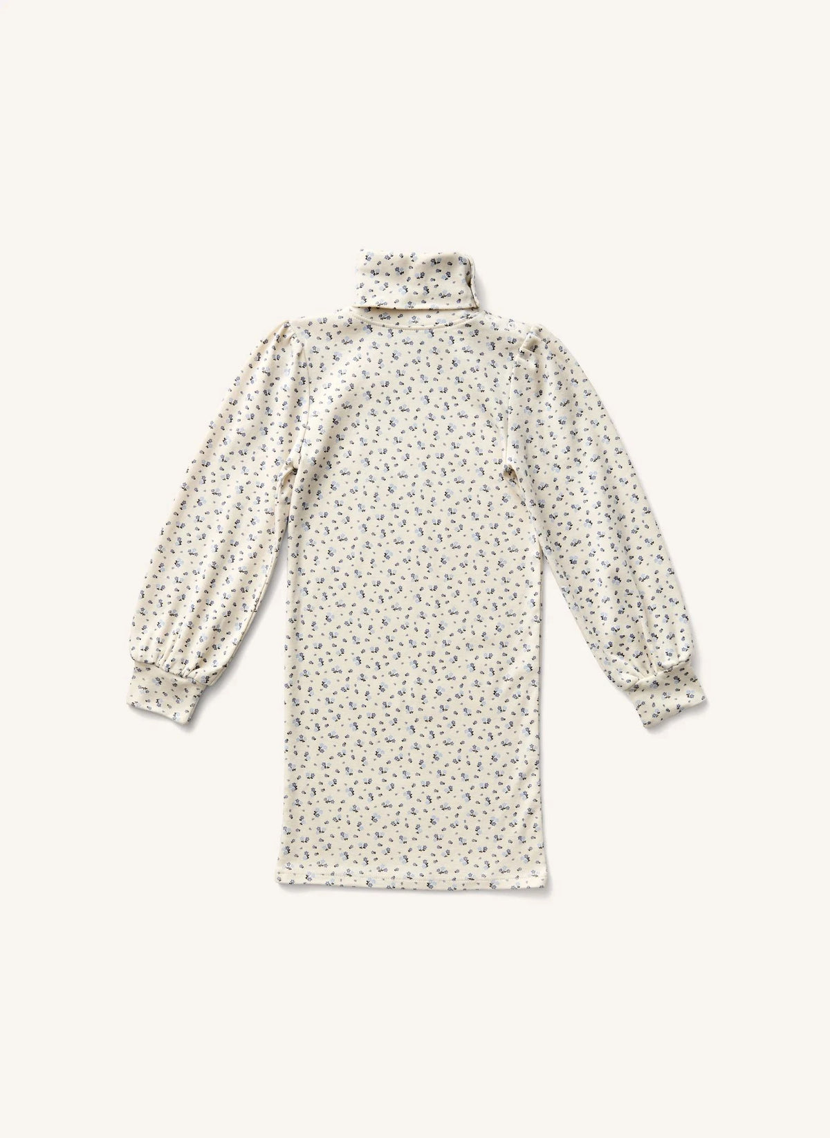 Soor Ploom - Vestido de Cuello Alto con Mangas de Globo | Crudo