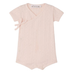 Bonpoint - Pointelle Chamomile Organik Pamuklu Combishort | Pudra pembe