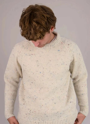 Origin Knitwear - Raglan Kalın Yün Kazak | Ecru