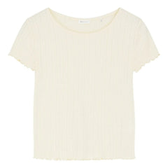 Skall Studio - Edie Baumwoll-T-Shirt | Gebrochenes Weiß