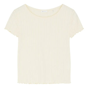 Skall Studio - Edie Baumwoll-T-Shirt | Gebrochenes Weiß