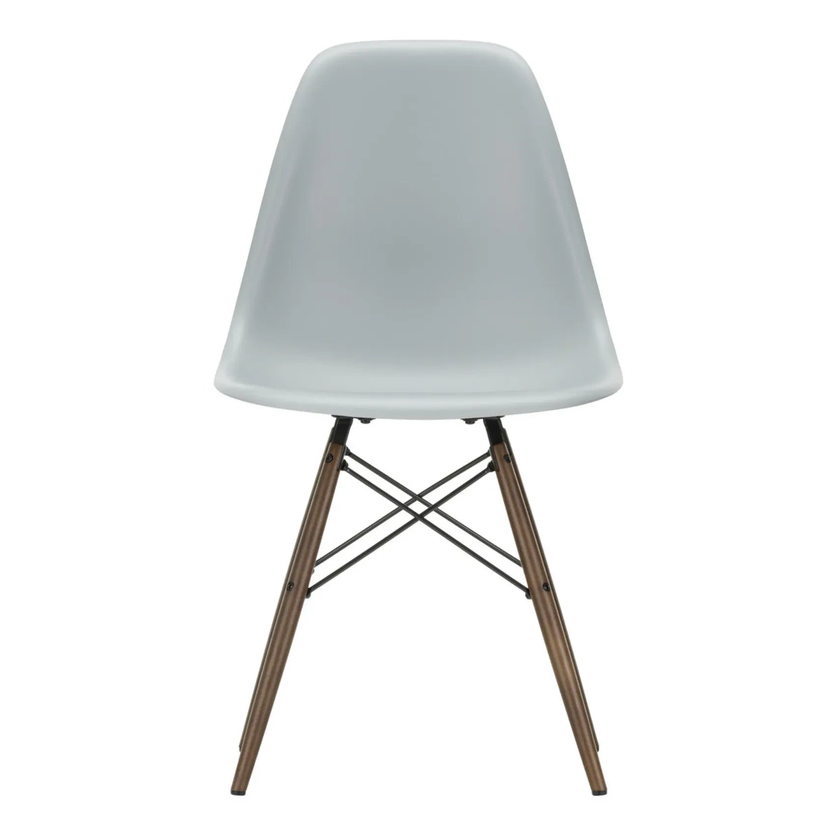 Vitra - DSW plastik sandalye - akçaağaç taban - Charles & Ray Eames | Açık gri