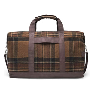 Les Deux - Wesam Check Weekend Wool Plaid Bag | Brown