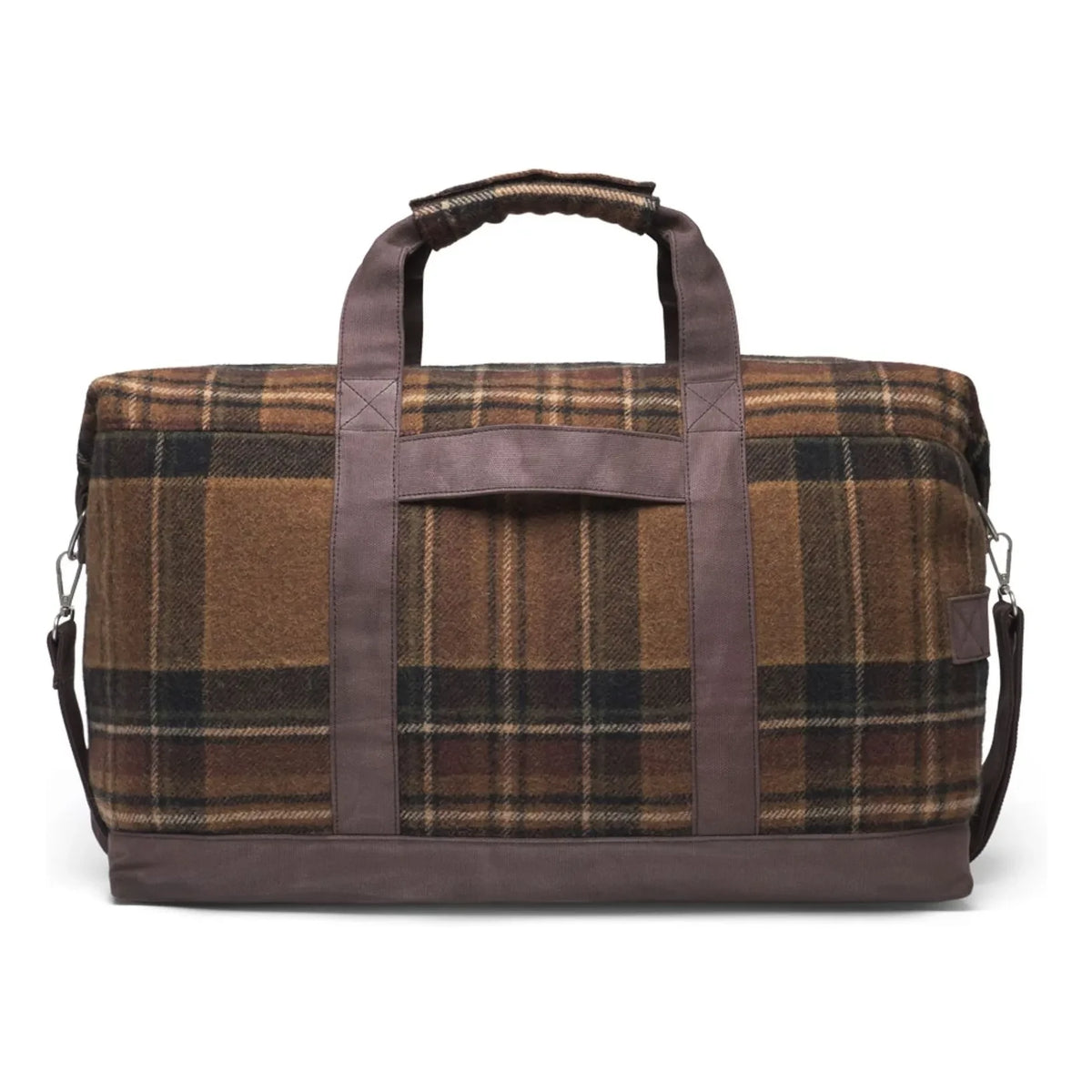 Les Deux - Wesam Check Weekend Wool Plaid Bag | Brown