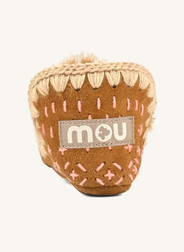 Mou - Eskimo Sashiko Botlar | Cognac