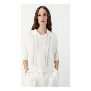 Cordera - Knit Polo | Beyaz