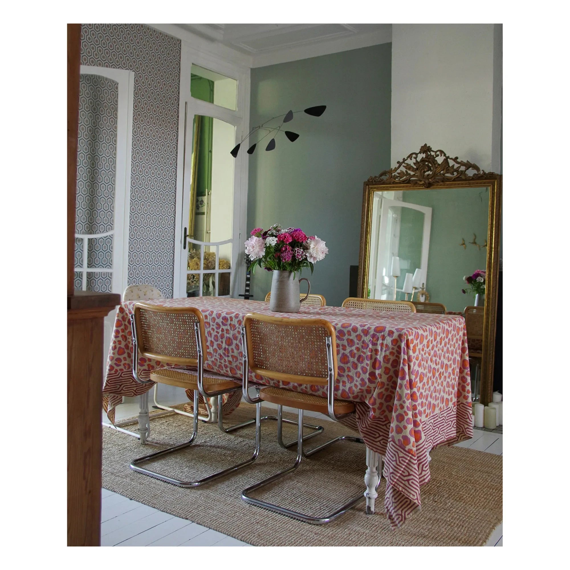 Doing Goods - Leopard Patterned Blanket and Cotton Tote Bag | Pink