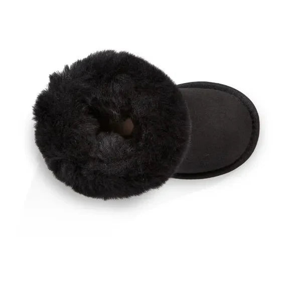 UGG - Classic II Lammfellgefütterte Wildlederstiefel | Schwarz