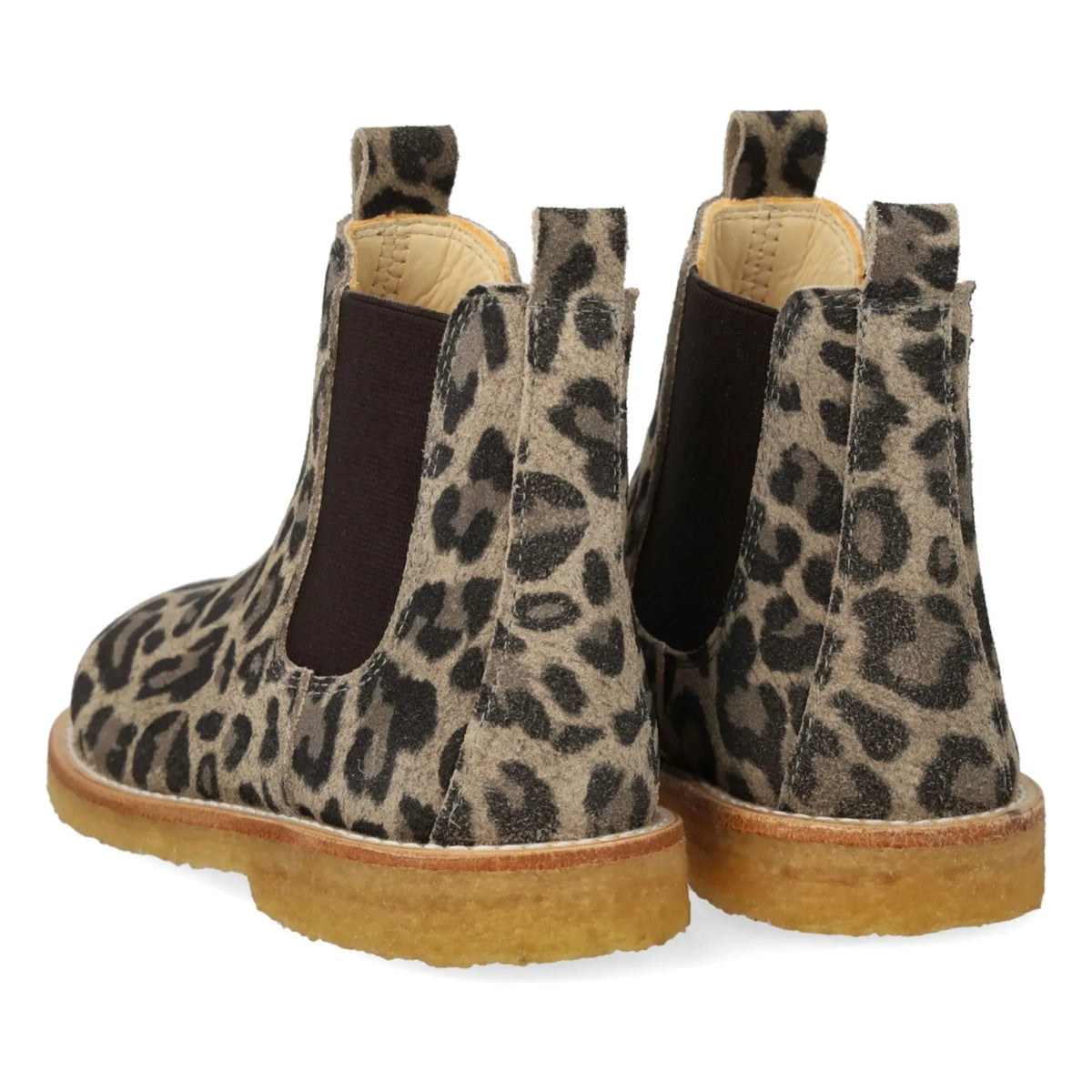 Angulus - Leopar Chelsea Botlar | Toprak kahverengi