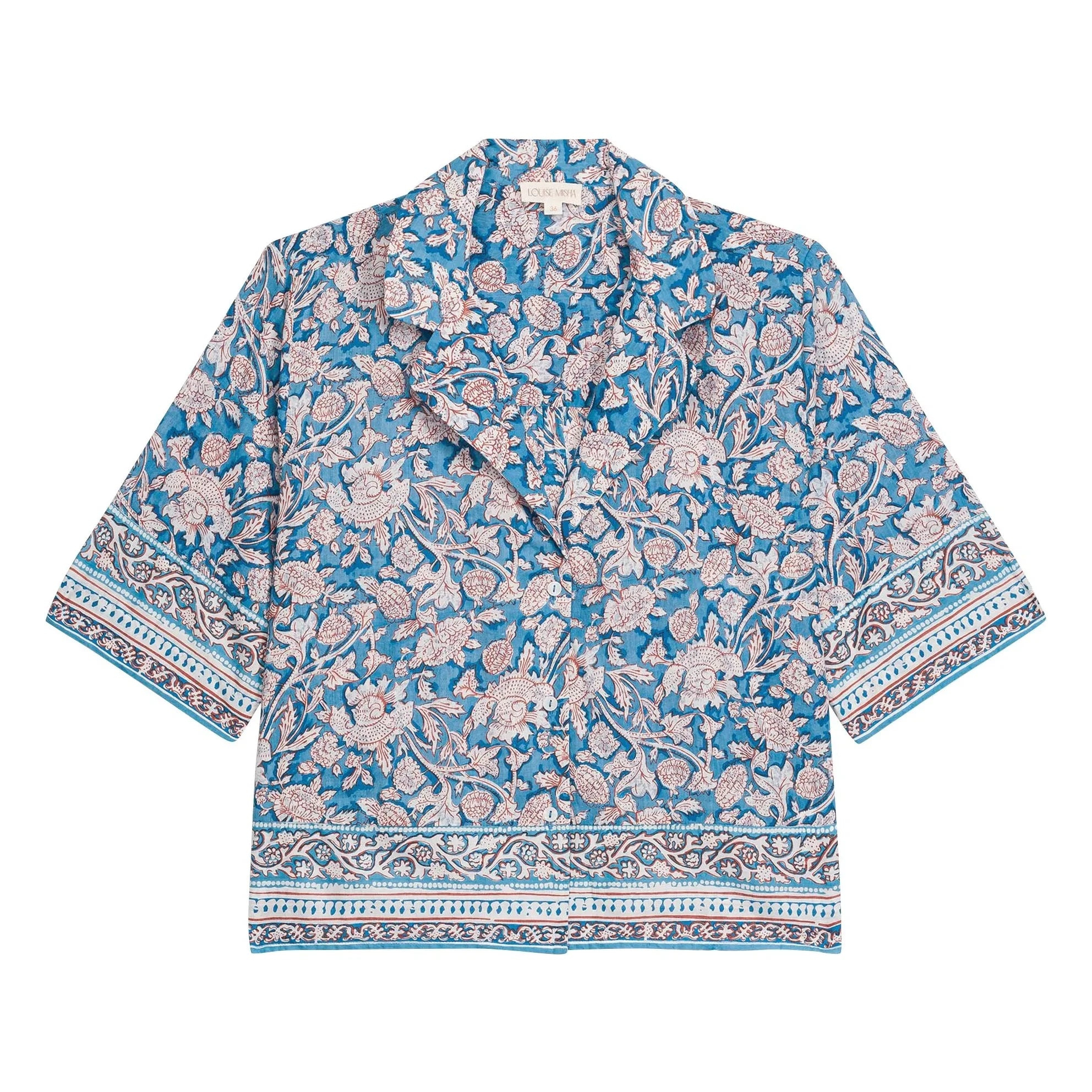 Louise Misha - Pijama Louka de algodón orgánico | Azul