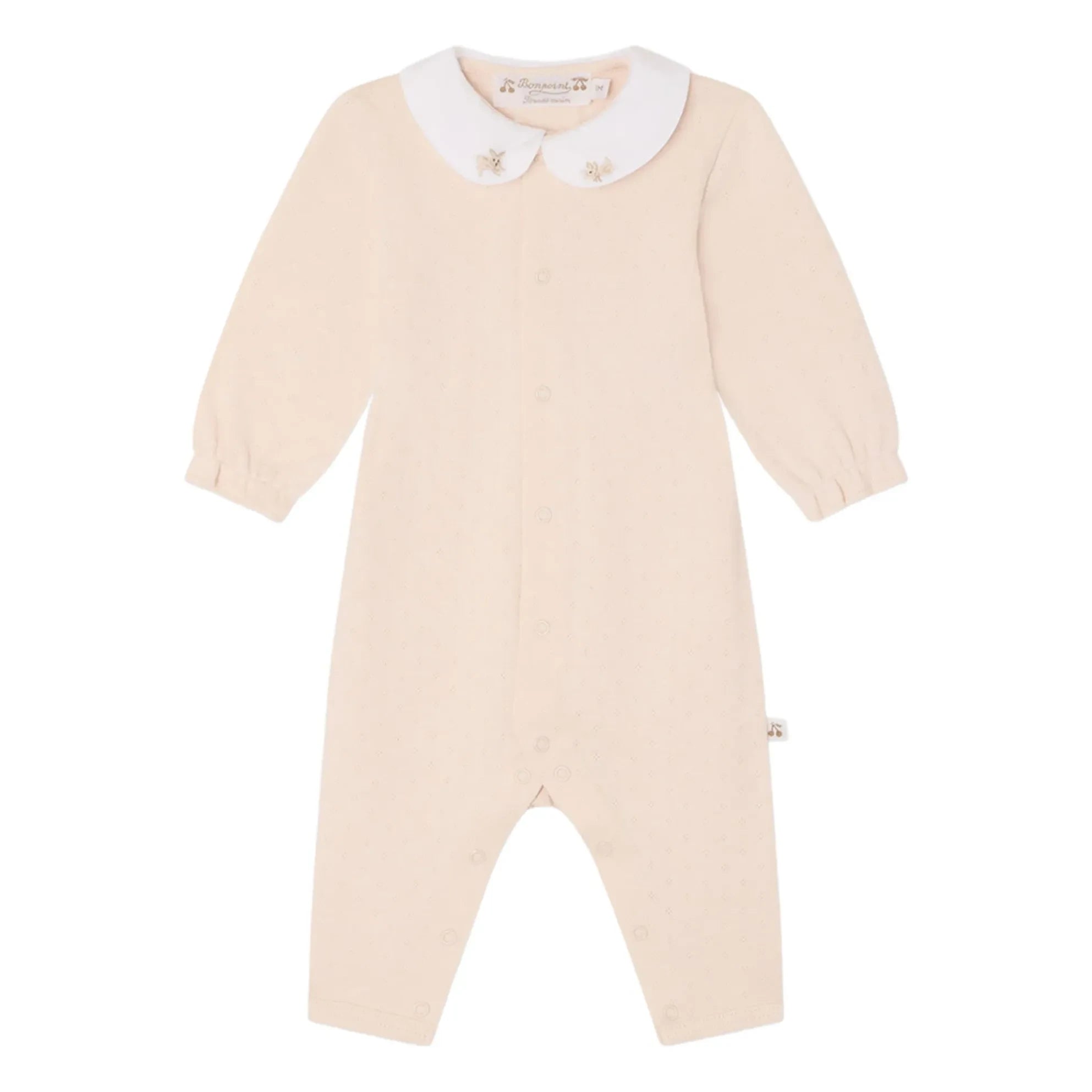 Bonpoint - Pyjamas Cayla Pointelle Organik Pamuk | Toz pembe