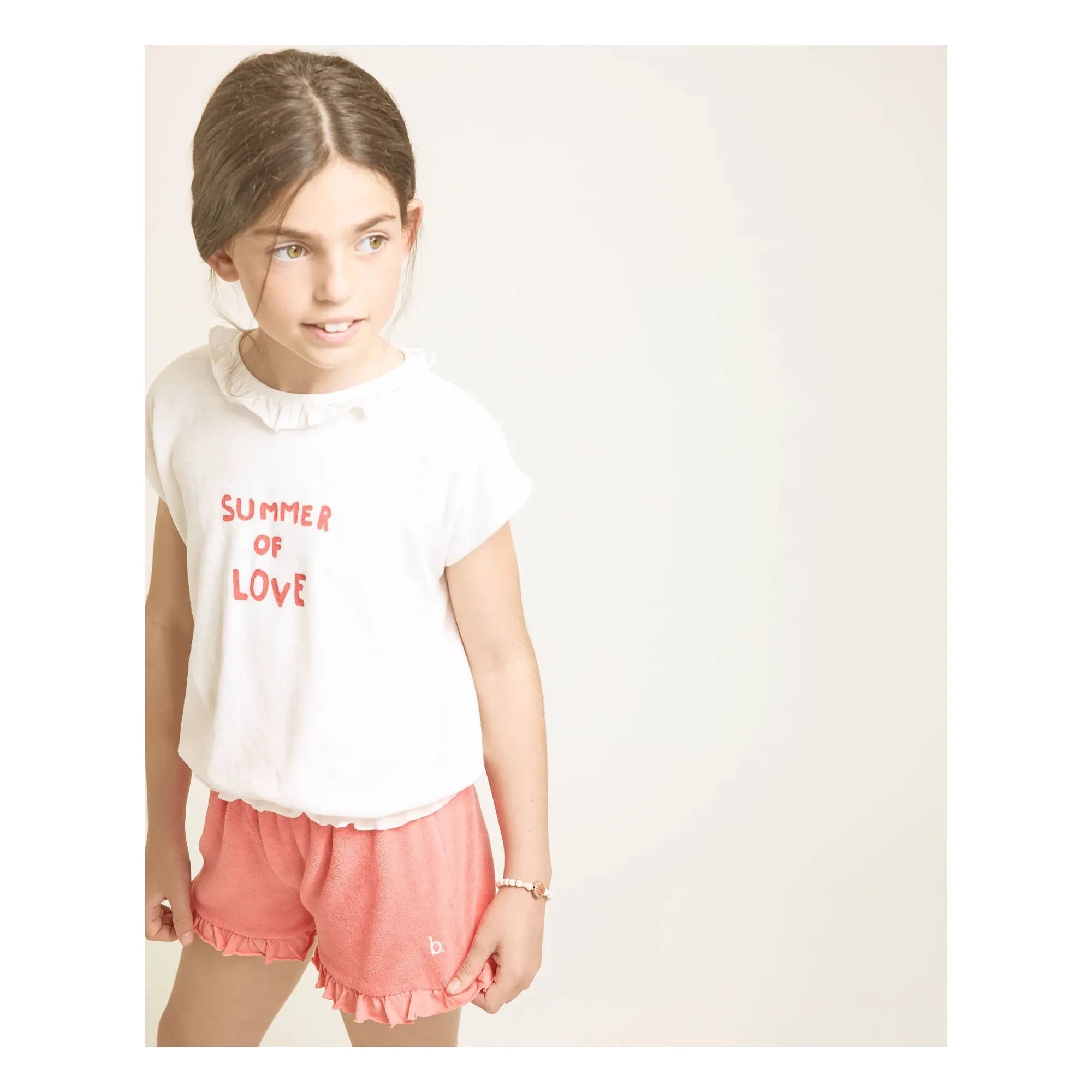 Búho - Camiseta Terry de volantes Summer Of Love | Crudo