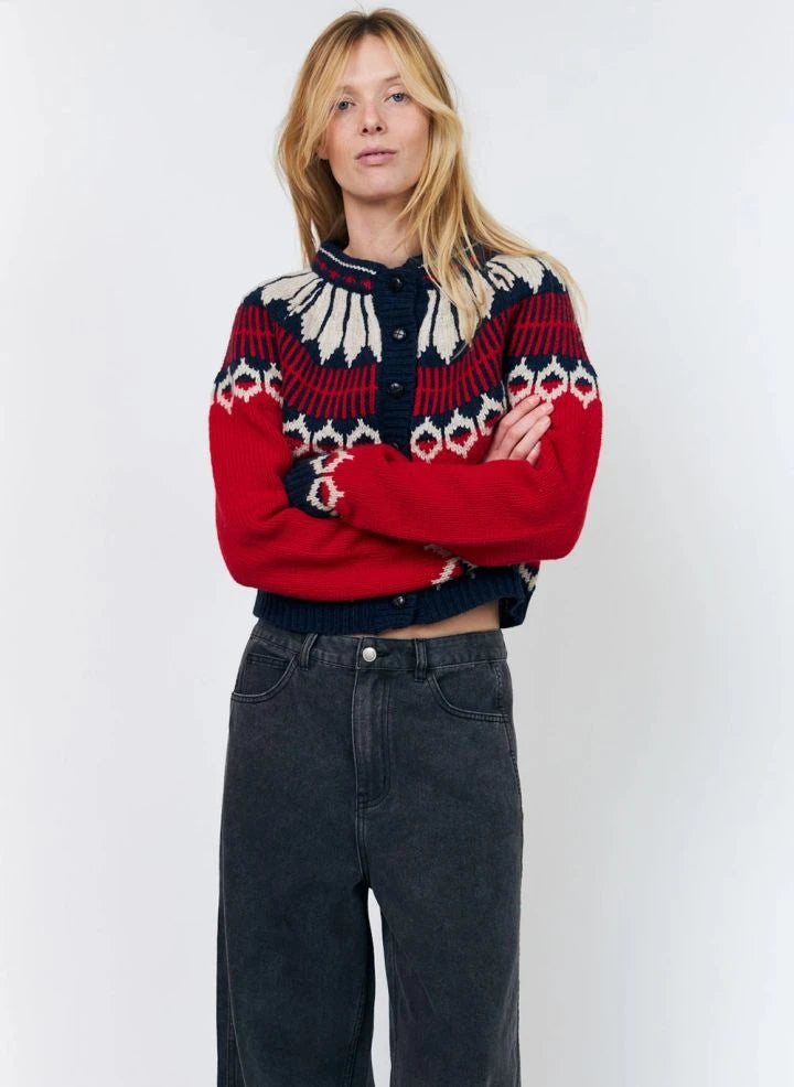 Lollys Laundry - Clare Yün Hırka | Kırmızı